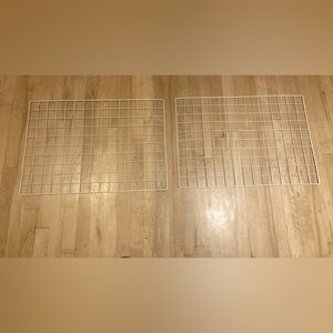 Metal Grid Panel 25.6” x 17.7” white x 2